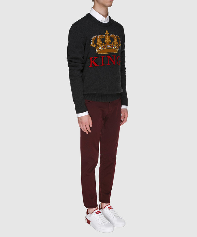 Dolce&Gabbana Бордовые джинсы GYD2LTG8AB0 изображение 2