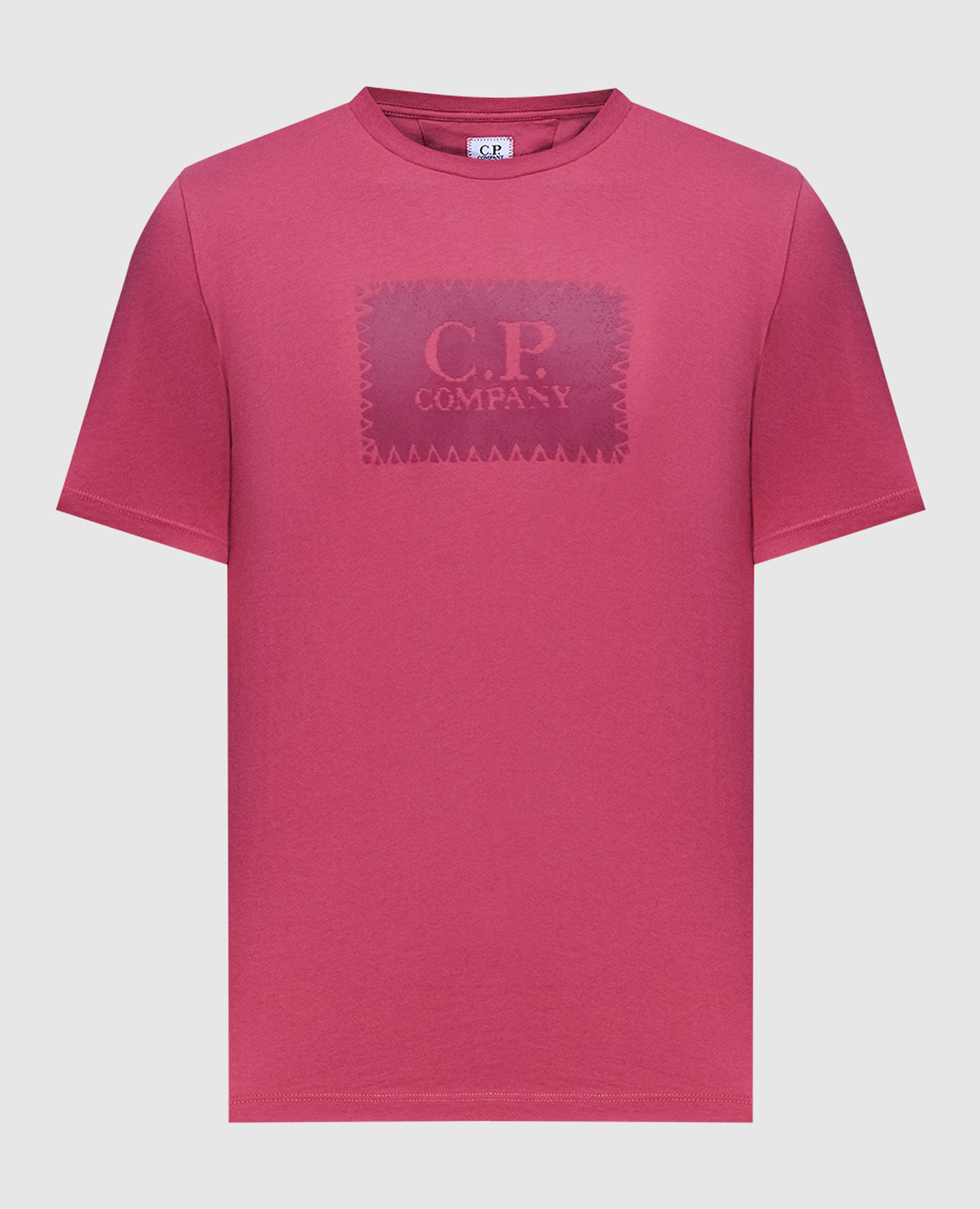 

Футболка с принтом логотипа., Бордовый, Футболки