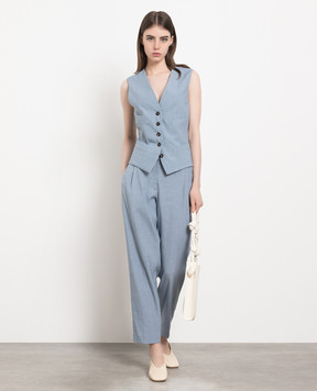Brunello Cucinelli Голубой жилет с цепочкой мониль MH999HU806