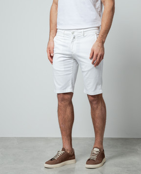 Kiton Белые шорты с шелком UFBLACK0606D
