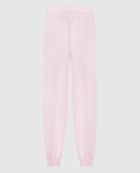 Allude Рожеві спортивні штани з кашеміру 23511117