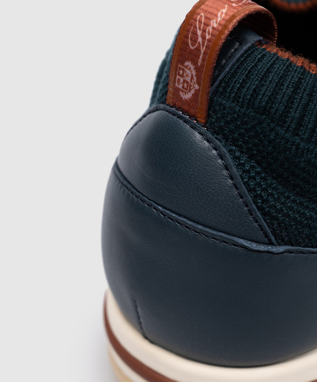 Loro Piana - Синие кроссовки 360 LP Flexy Walk из шерсти FAI1540