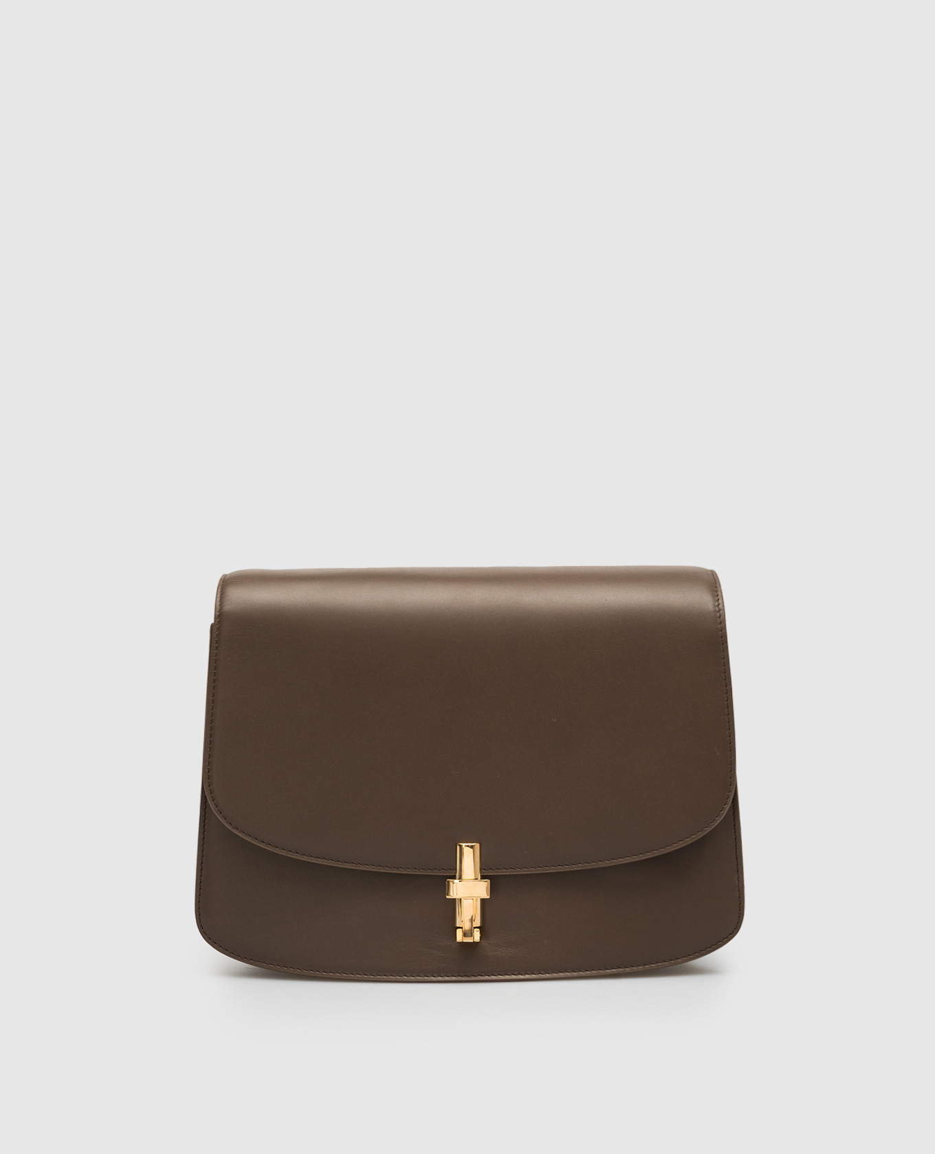 Sofia brown leather messenger bag