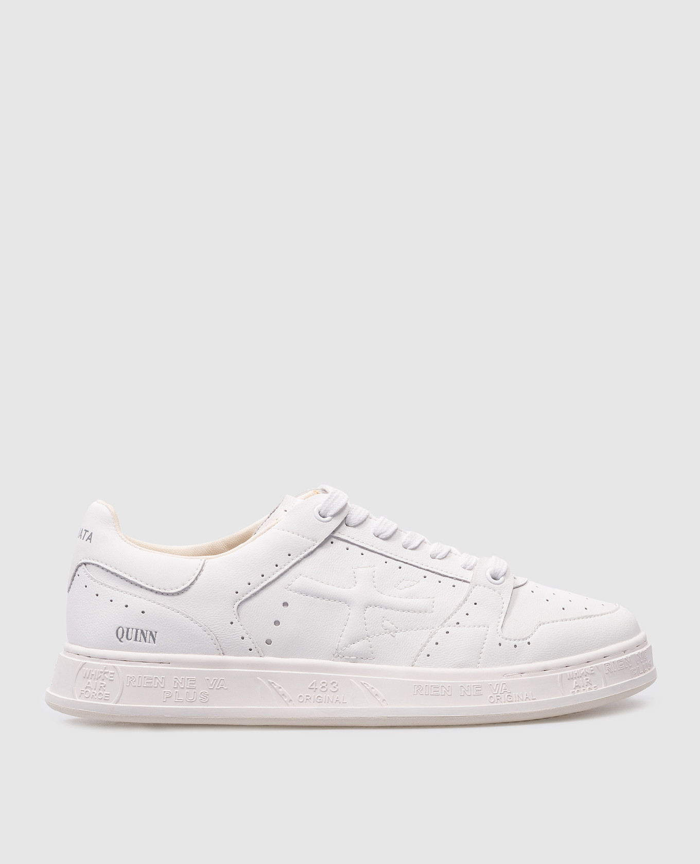 White leather QUINN sneakers