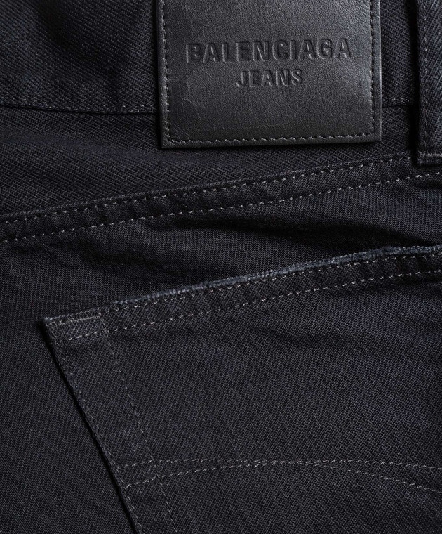 Balenciaga Чорні джинси з дірками 697885TBP47 зображення 5