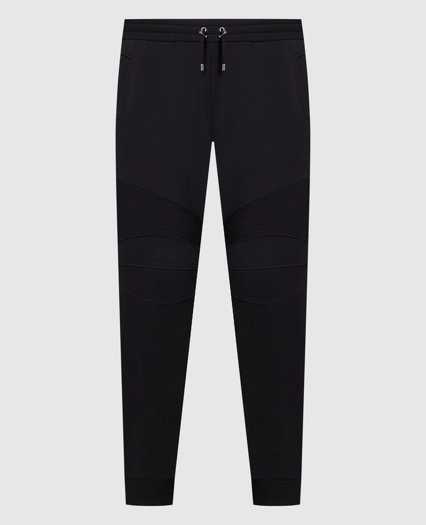 Black joggers with contrast logo
