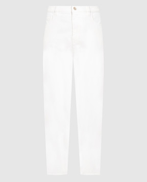 Brunello Cucinelli Белые джинсы с цепочкой мониль MB057P5732