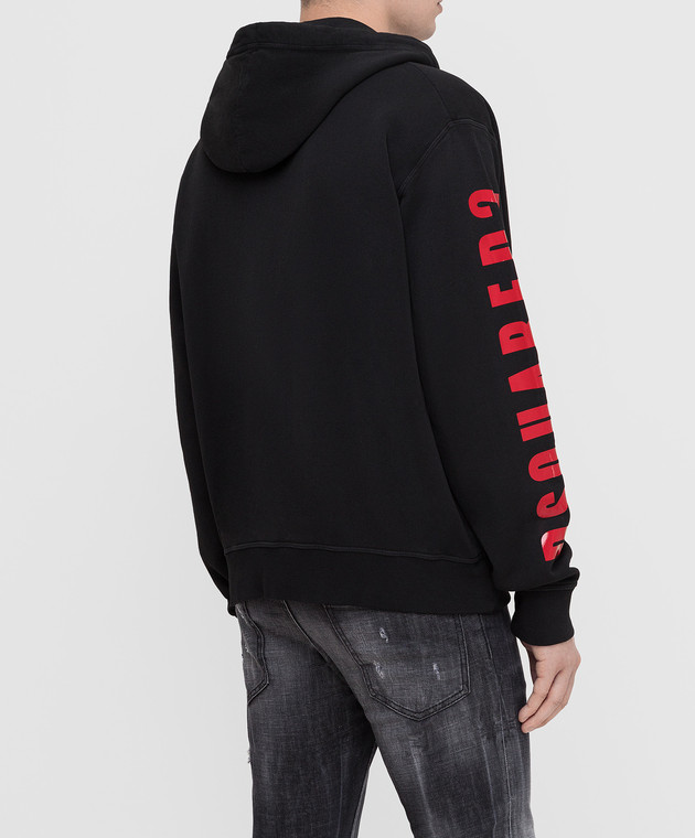 DSQUARED2 Черная спортивная кофта S74HG0062 изображение 4