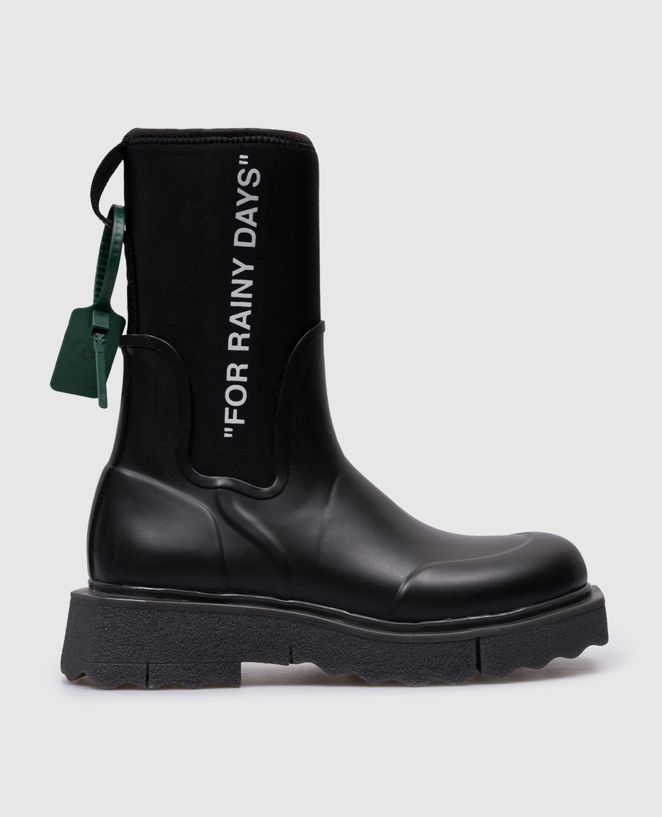 

Черные комбинированные ботинки Rainboot, Черный, Ботинки
