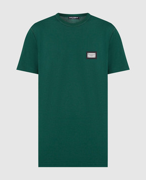 Dolce&Gabbana Зеленая футболка с логотипом G8PT1TG7F2I