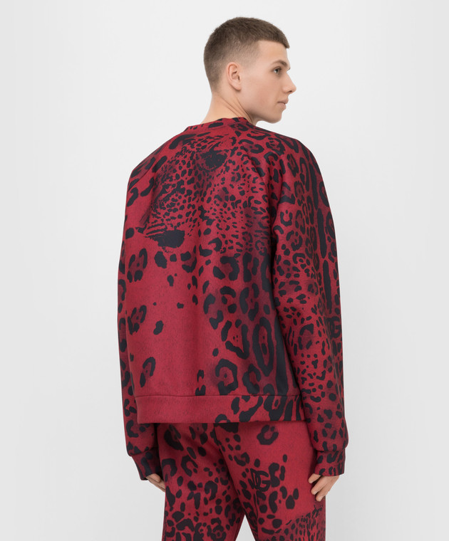 Dolce&Gabbana Світшот у леопардовий принт G9WL9TFHMJL зображення 4