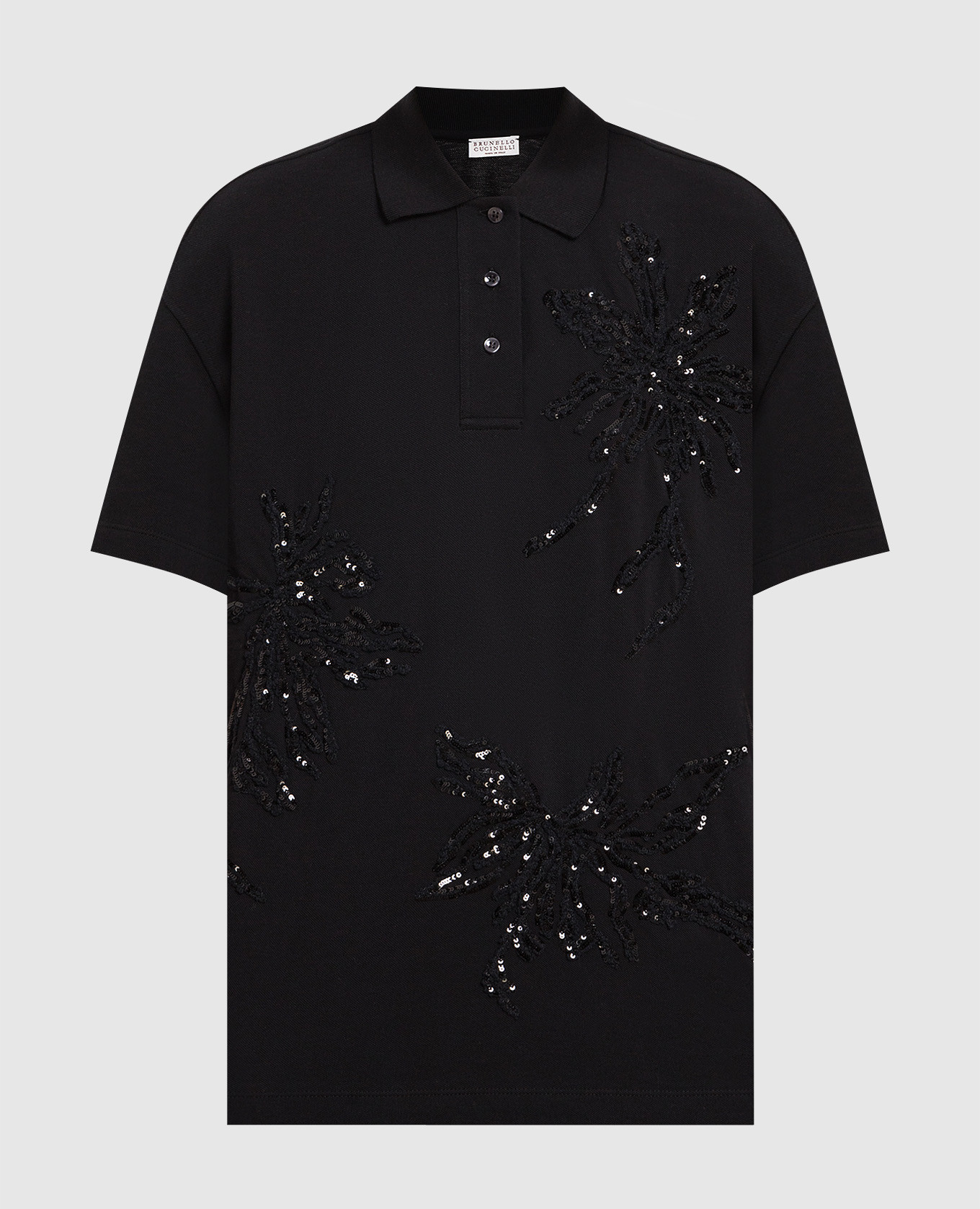 Black polo with sequins