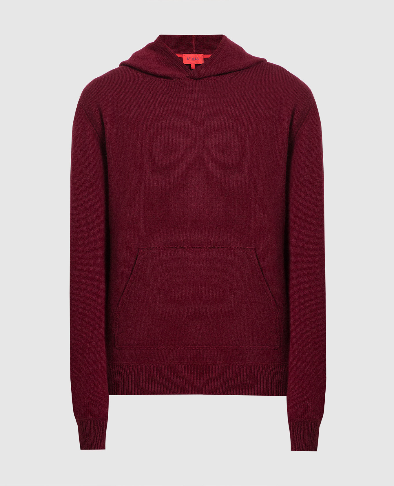 Burgundy cashmere hoodie