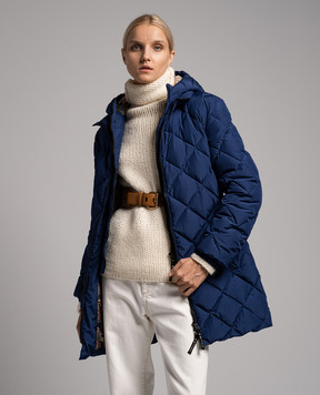 Etro Синій пуховик з простібкою D130839570