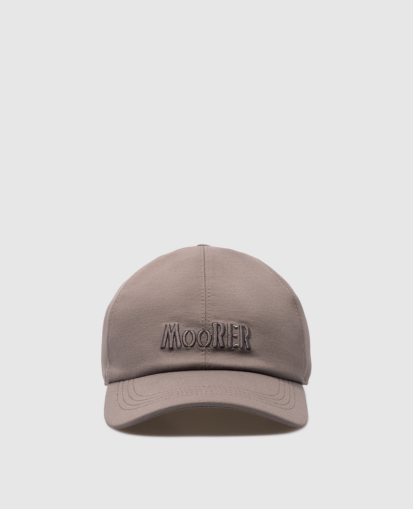 Gray ROBINSON cap with logo embroidery