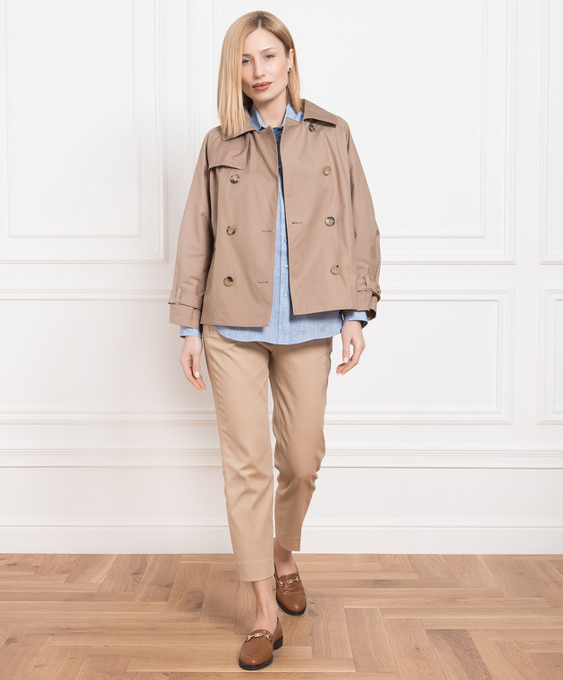 Max Mara - Brown double-breasted trench coat Btrench BTRENCH buy at Symbol