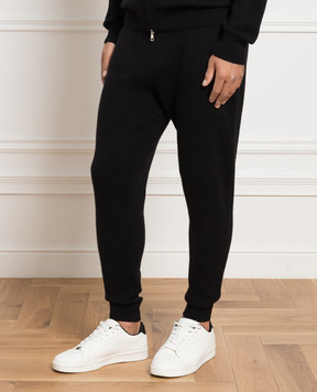 Cashmere&Whiskey Черные спортивные штаны из кашемира MU8641307341PF