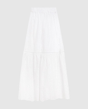 Max & Co Белое платье с вышивкой бродери LINEA