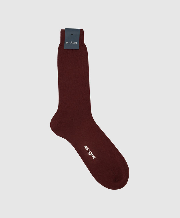 Bresciani Burgundy socks MC001UN0006XX