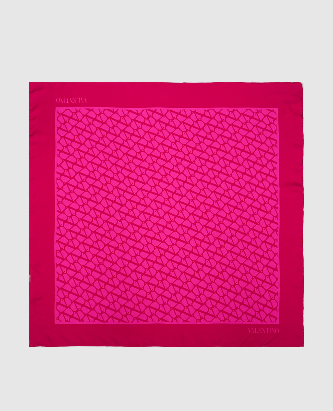 Розовый платок из шелка Toile Iconographe