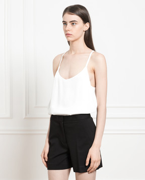 Twinset Белый топ с логотипом 232TP2157