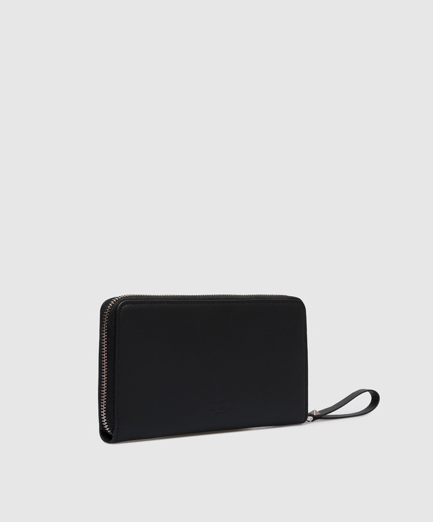 Valentino Black leather wallet with contrasting VLTN logo 2Y2P0570LVN изображение 2