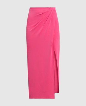 The Andamane Розовая юбка миди с драпировкой T110301BTJP073