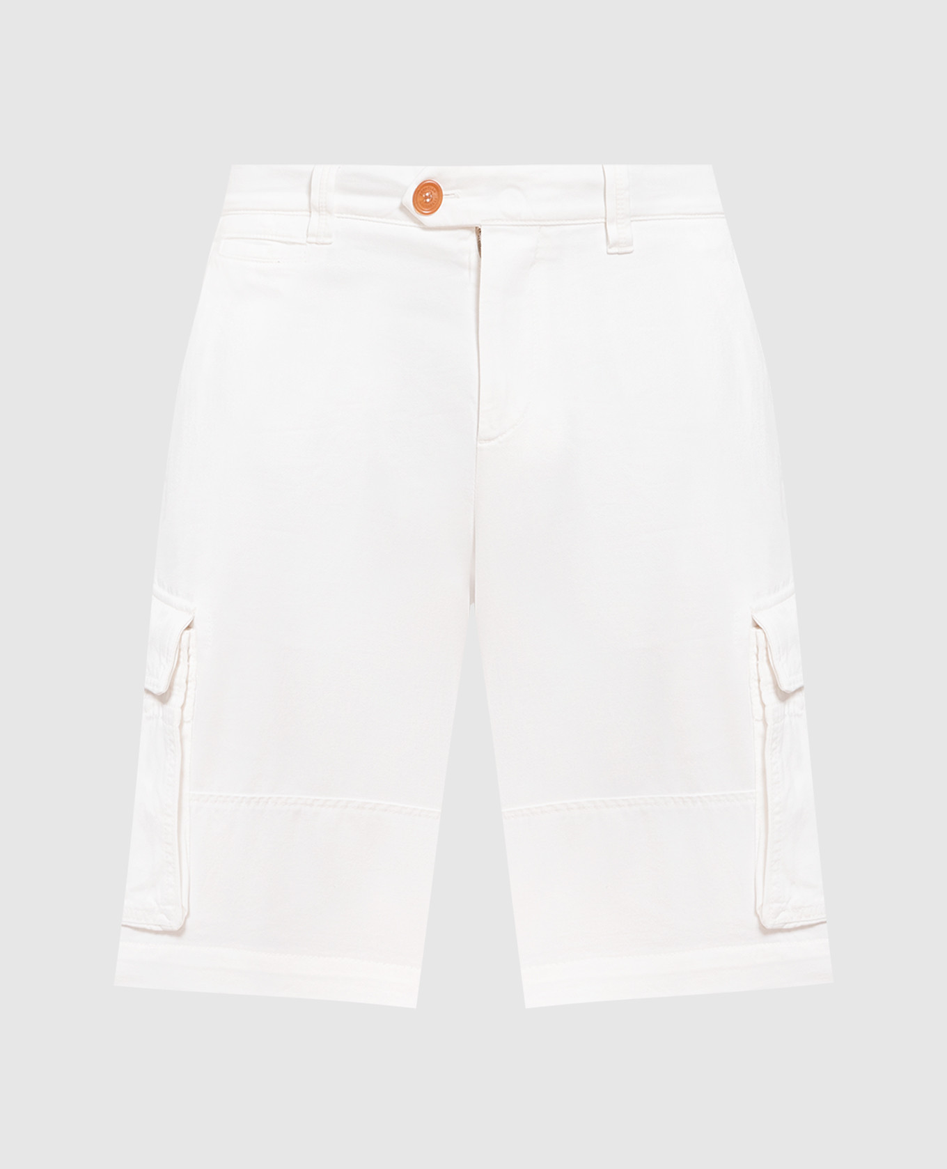 White cargo shorts