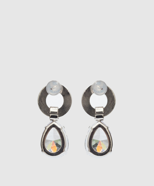 Ellen Conde Silver earrings with crystals Z28 изображение 4