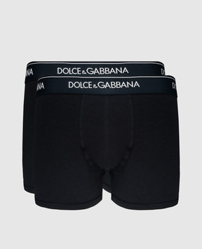 Dolce&Gabbana Набор синих трусов-брифов с логотипом. M9C07JONN95