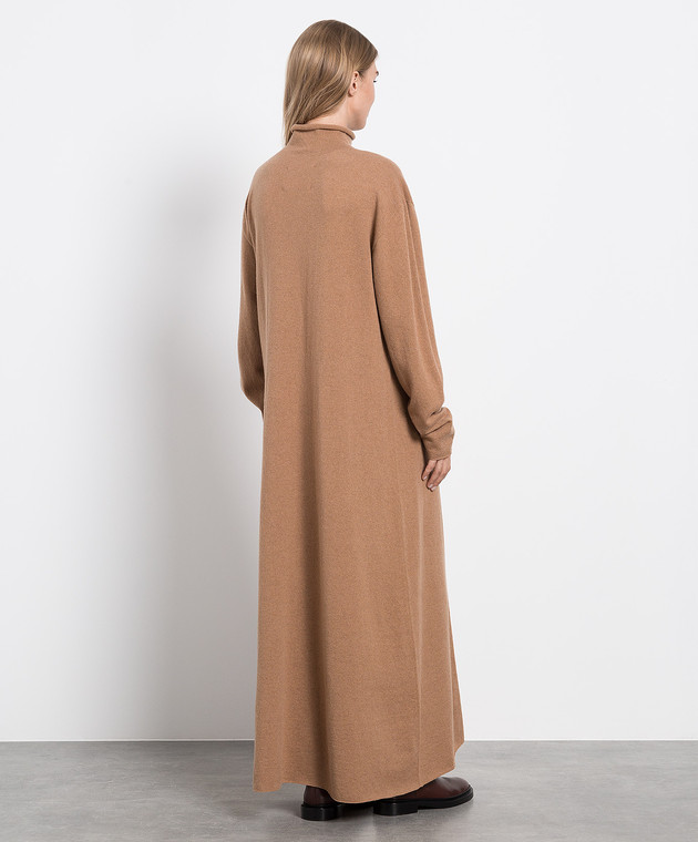 Jil Sander Темно-коричнева сукня-світр із кашеміру J40CT0006J13204 зображення 4
