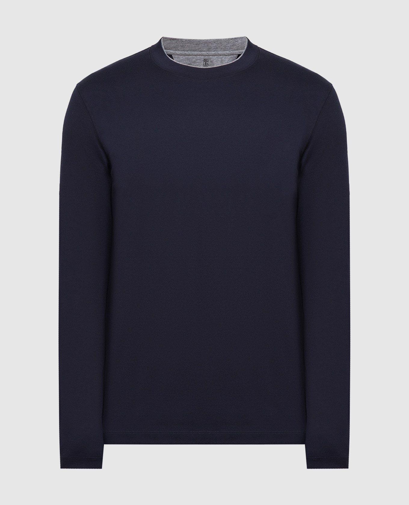 

Синий лонгслив с эффектом наложения слоев, Лонгсливы