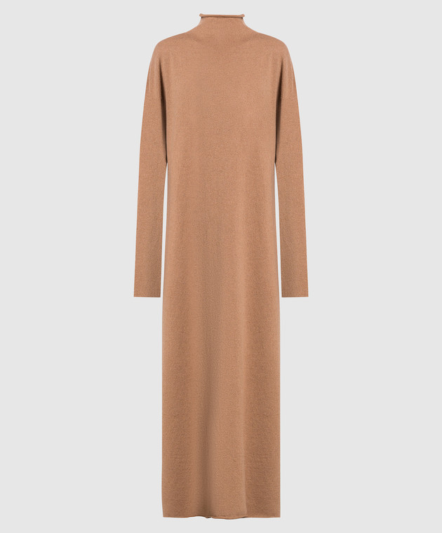 Jil Sander Темно-коричнева сукня-світр із кашеміру J40CT0006J13204