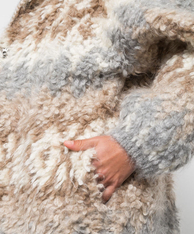 Brunello Cucinelli Коричневое пальто M1U344106 изображение 5