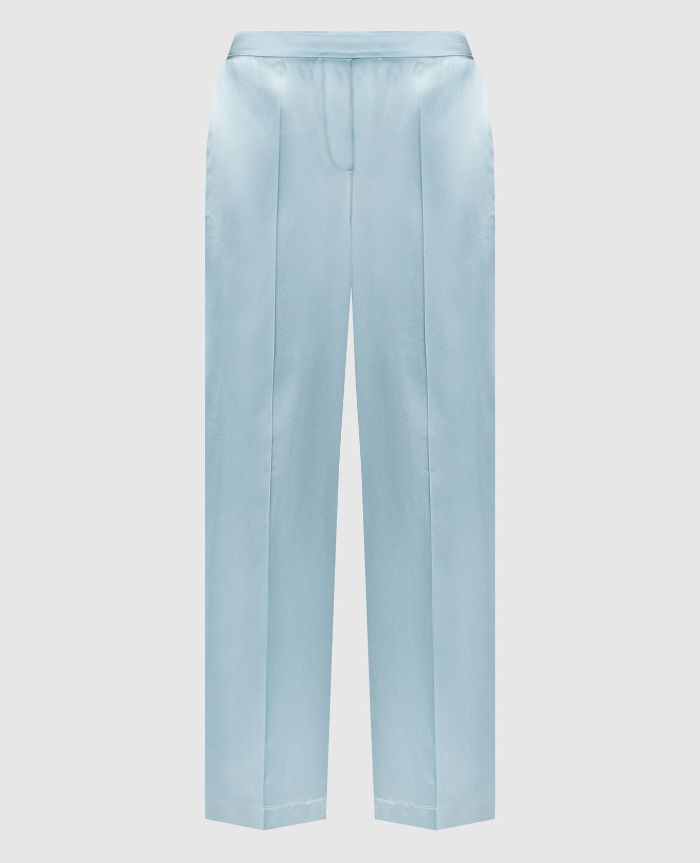 Tova blue silk trousers