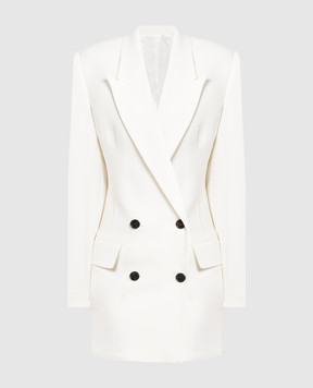 Victoria Beckham White double-breasted wool jacket 1123WDR004298A