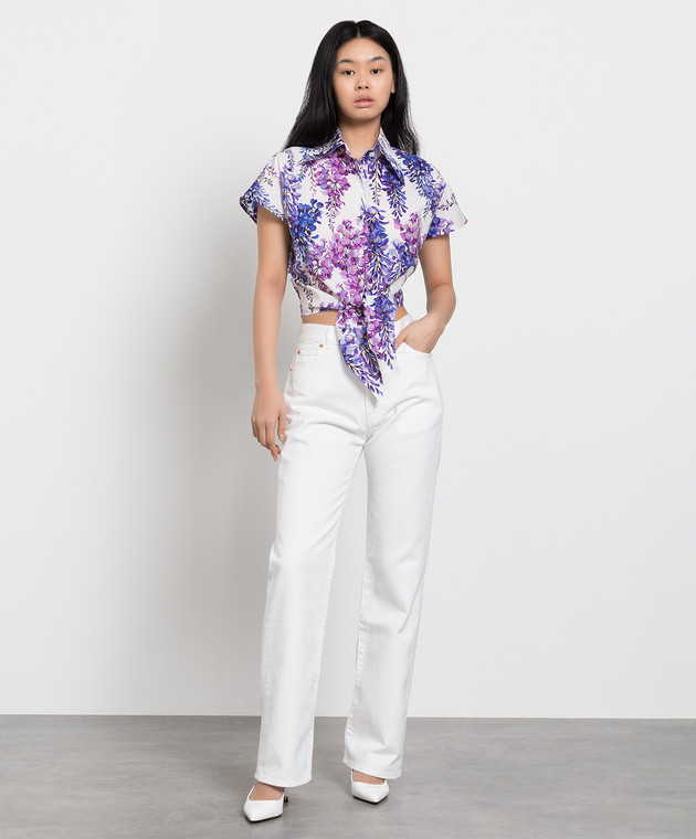 Dolce&Gabbana Blouse with wisteria print F5P59THS5MD image 2