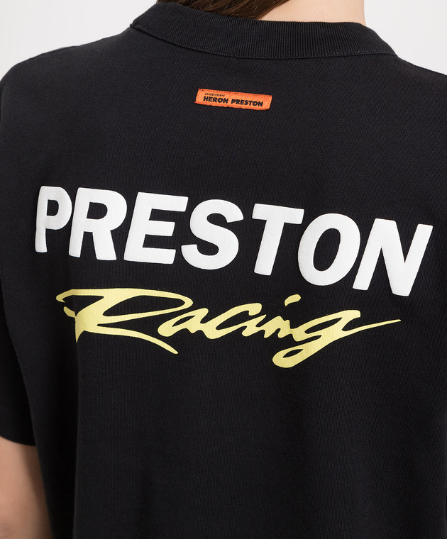 Heron Preston Black t-shirt with logo print HWAA032S23JER008 image 5