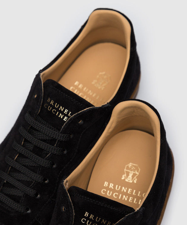 Brunello Cucinelli Черные замшевые сникеры MZUSILN272 изображение 5