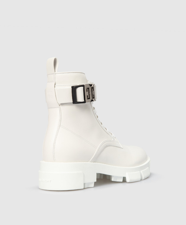 Givenchy Білі шкіряні черевики BE603PE1AJ зображення 3