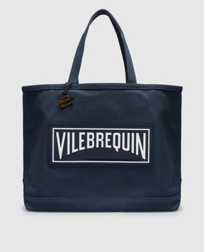 Vilebrequin Синя пляжна сумка з логотипом Britbag BRGU3100