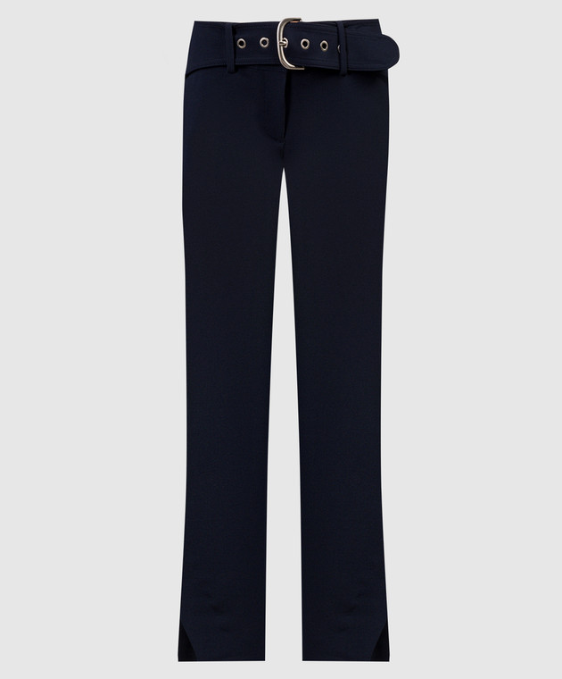Off-White Blue pants made of wool OWCO010F23FAB001