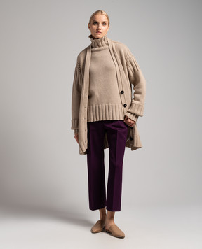Jil Sander Коричневий светр з кашеміру J40GP0019J13207