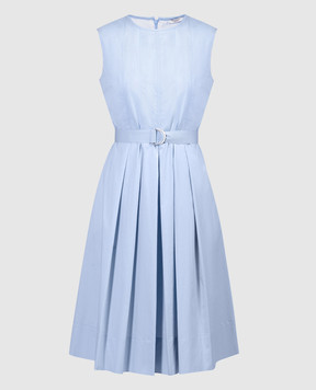 Peserico Голубое платье с драпировкой S02759A01979