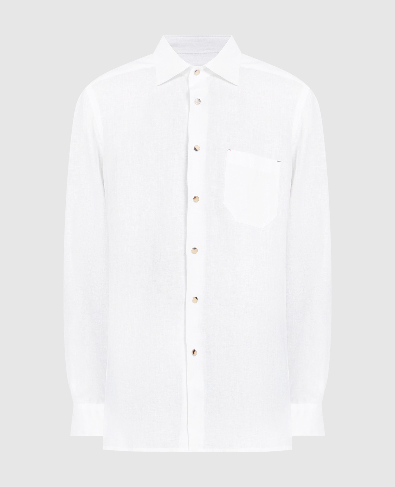 Белая льняная рубашка