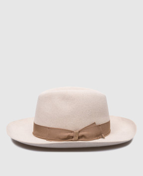 Borsalino Бежевая шляпа Amedeo 110757