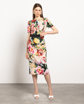 Dolce&Gabbana Топ в квітковий принт F7ZY1TFPRV1
