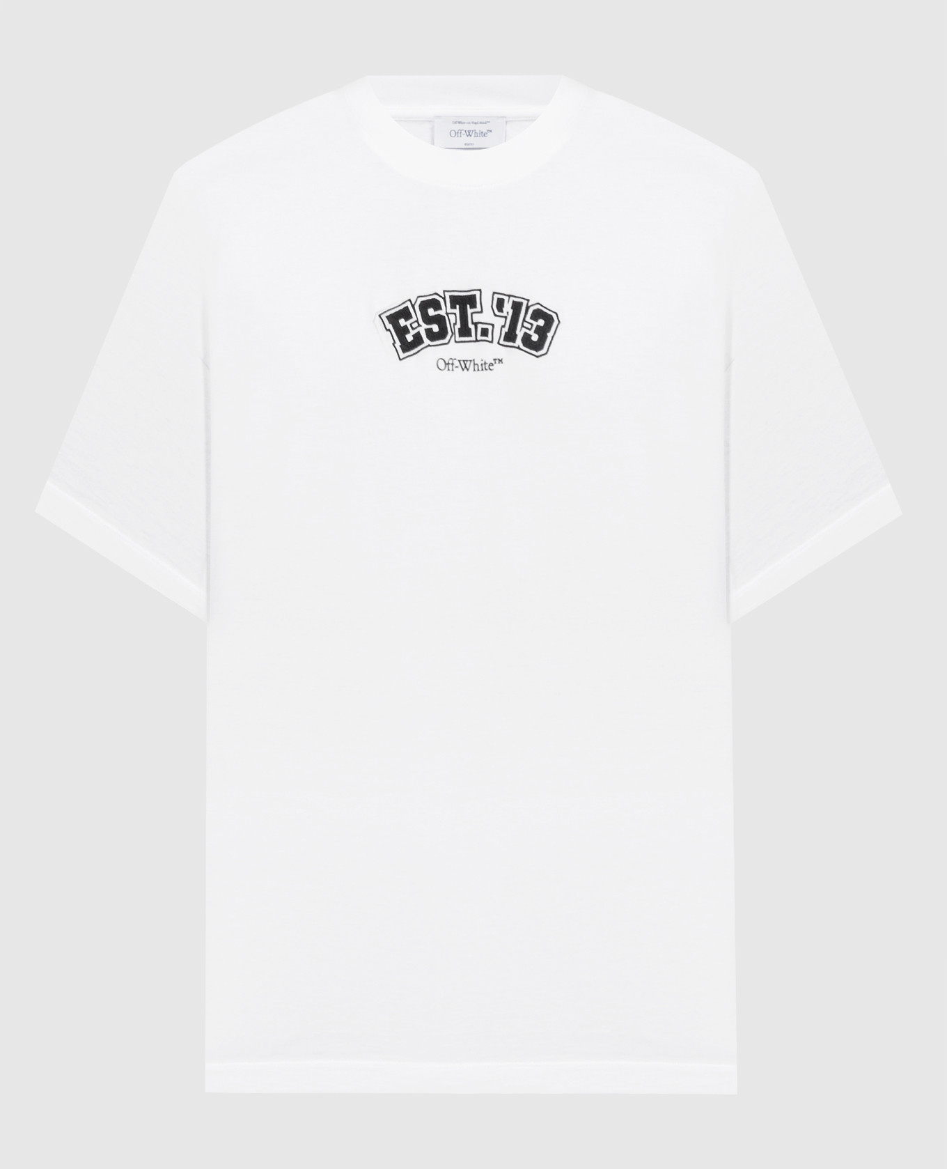 Logic white t-shirt with embroidery and print