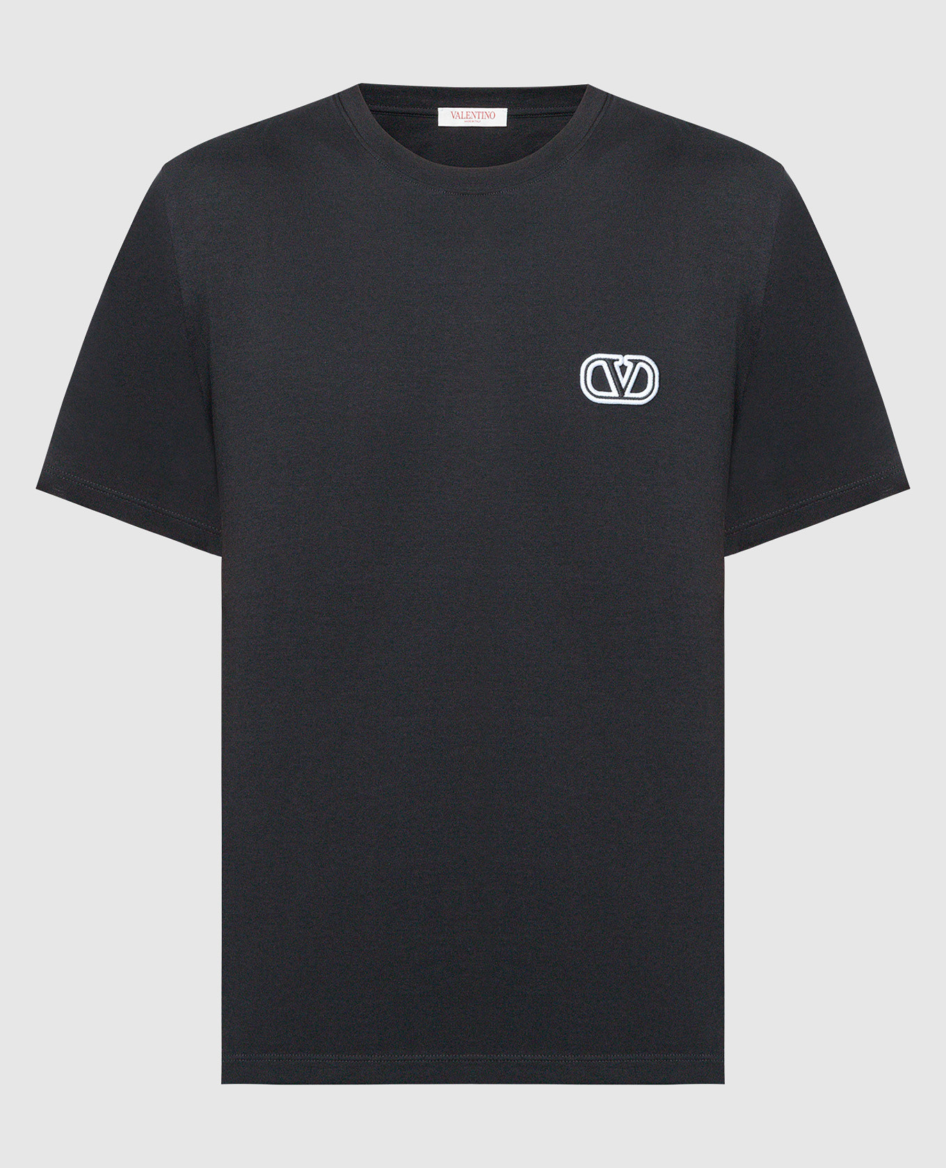 Черная футболка с нашивкой VLogo Signature