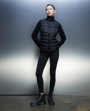 Moncler Grenoble Чорна комбінована куртка 9B00012A9462
